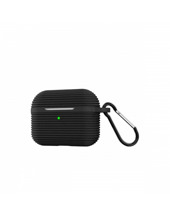 Newface Airpods Pro 3 (3.nesil) Raven Silikon Kılıf - Siyah