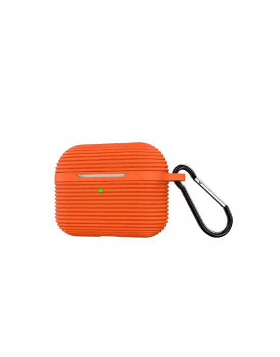 Newface Airpods Pro 3 (3.nesil) Raven Silikon Kılıf - Turuncu