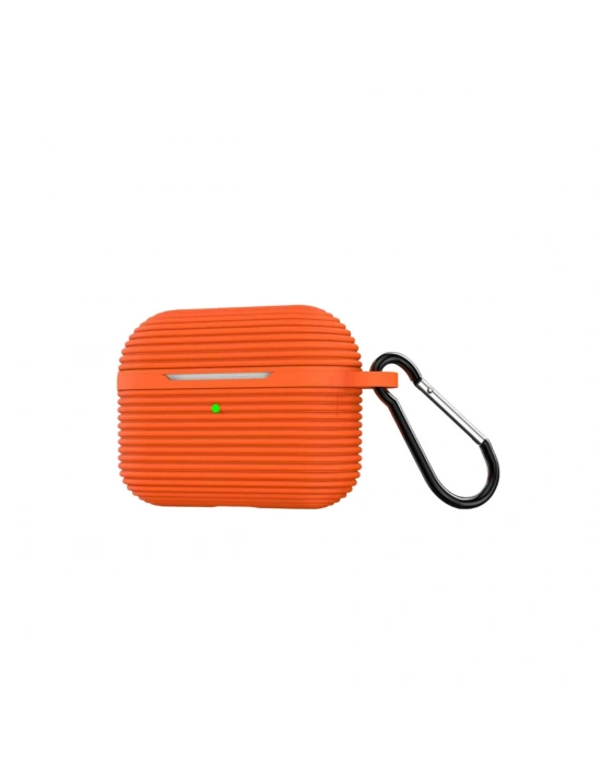 Newface Airpods Pro 3 (3.nesil) Raven Silikon Kılıf - Turuncu