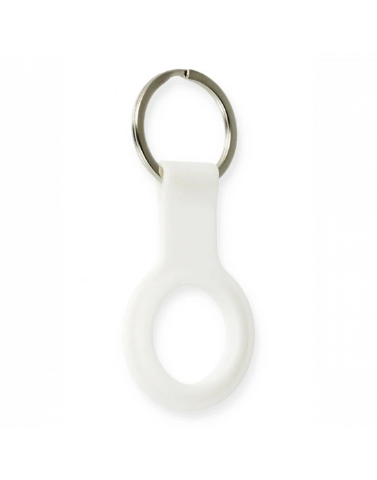 Newface Airtag Silikon Kılıf - Beyaz