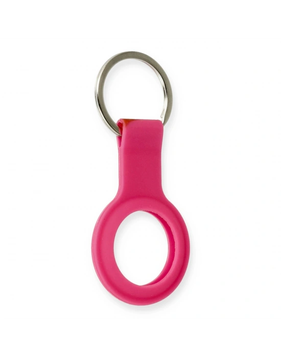 Newface Airtag Silikon Kılıf - Pembe