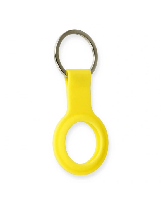 Newface Airtag Silikon Kılıf - Sarı