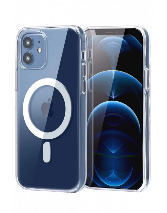 Newface Apple iPhone 11 Combo Sert Şeffaf Magsafe Kapak - Şeffaf