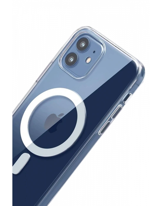 Newface Apple iPhone 11 Combo Sert Şeffaf Magsafe Kapak - Şeffaf