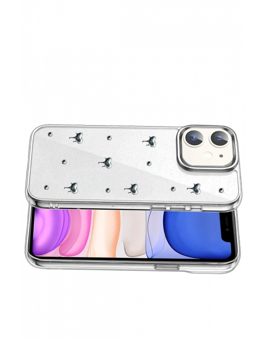 Newface Apple iPhone 11 Fiyonk Desenli Kapak - Desen 1