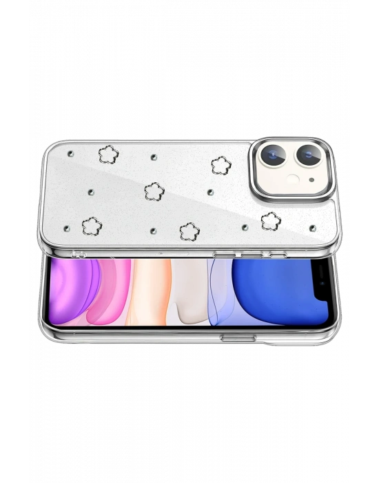 Newface Apple iPhone 11 Fiyonk Desenli Kapak - Desen 2