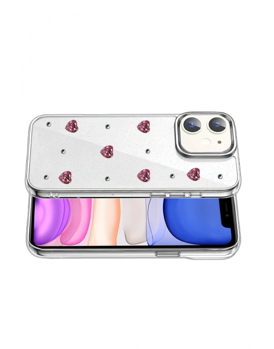 Newface Apple iPhone 11 Fiyonk Desenli Kapak - Desen 3