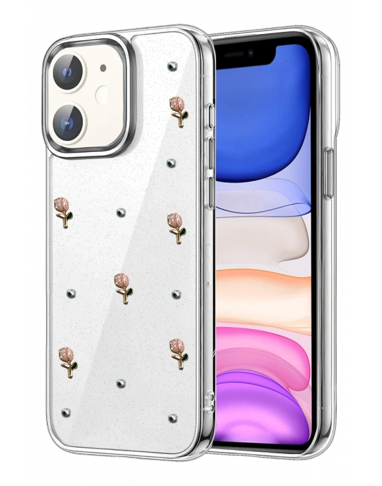 Newface Apple iPhone 11 Fiyonk Desenli Kapak - Desen 6
