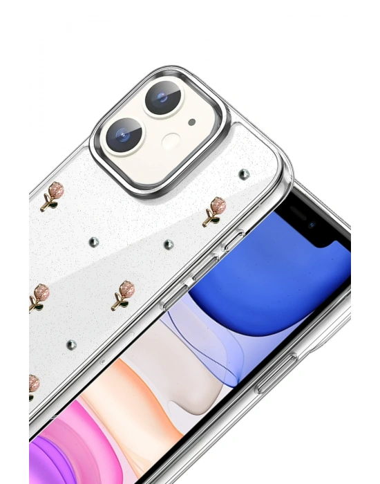 Newface Apple iPhone 11 Fiyonk Desenli Kapak - Desen 6