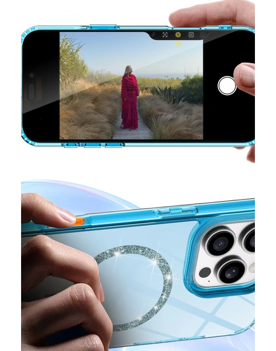 Newface Apple iPhone 11 Live Diamond Magsafe Kapak - Şeffaf