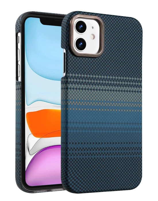 Newface Apple iPhone 11 Vega Magsafe Kapak - Mavi