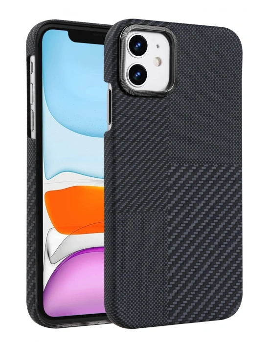 Newface Apple iPhone 11 Vega Magsafe Kapak - Siyah