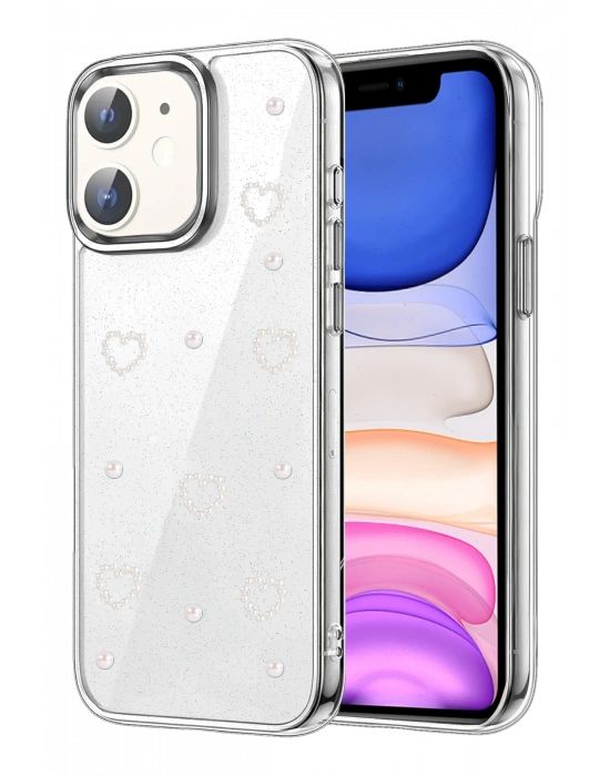 Newface Apple iPhone 12 Fiyonk Desenli Kapak - Desen 10