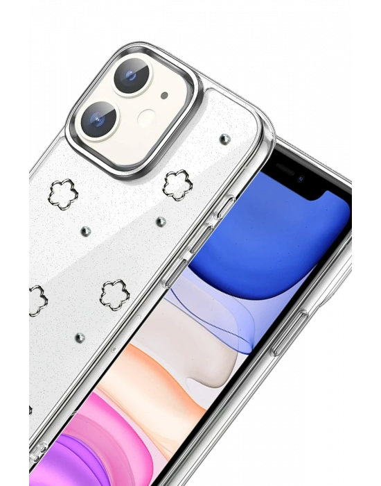 Newface Apple iPhone 12 Fiyonk Desenli Kapak - Desen 2