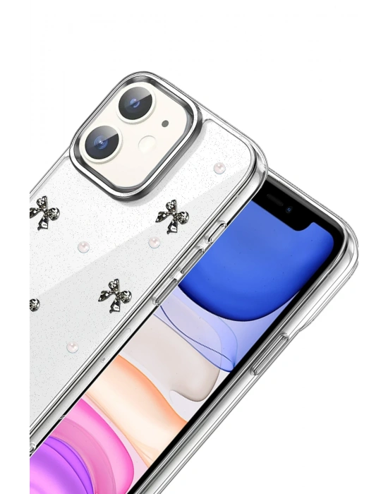 Newface Apple iPhone 12 Fiyonk Desenli Kapak - Desen 8