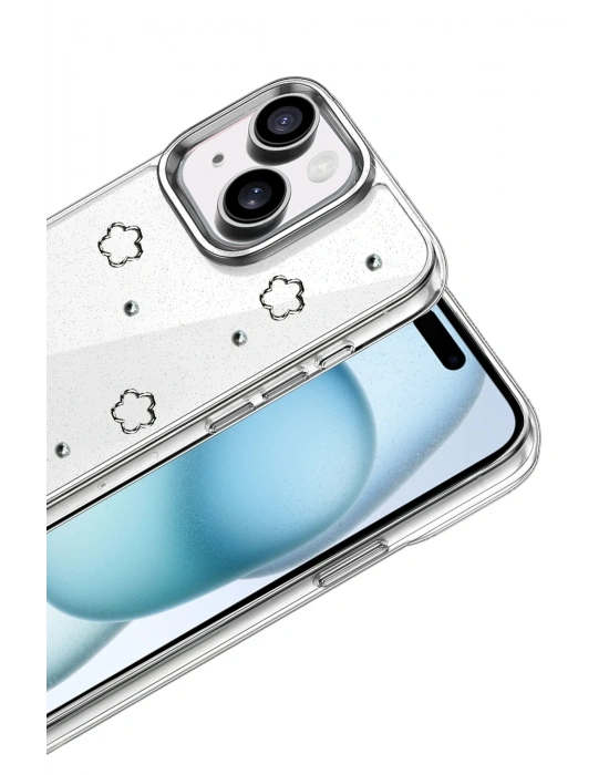 Newface Apple iPhone 14 Fiyonk Desenli Kapak - Desen 2