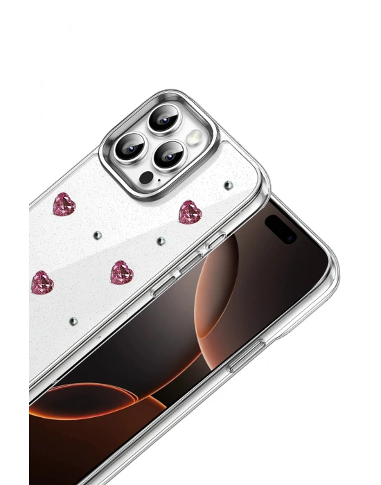 Newface Apple iPhone 14 Pro Max Fiyonk Desenli Kapak - Desen 3