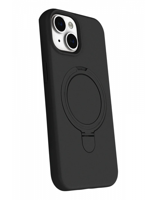 Newface Apple iPhone 14 Regal Magsafe Standlı Kapak - Siyah