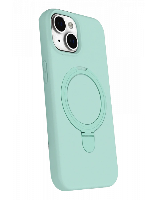 Newface Apple iPhone 14 Regal Magsafe Standlı Kapak - Su Yeşili