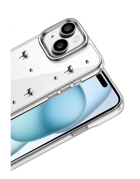 Newface Apple iPhone 15 Fiyonk Desenli Kapak - Desen 1