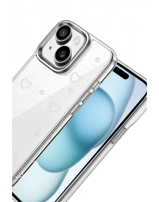 Newface Apple iPhone 15 Fiyonk Desenli Kapak - Desen 10