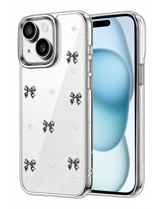 Newface Apple iPhone 15 Fiyonk Desenli Kapak - Desen 8