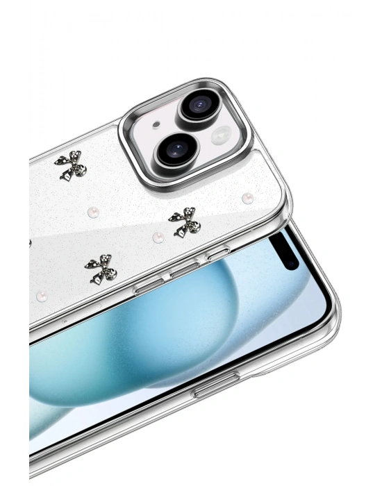 Newface Apple iPhone 15 Plus Fiyonk Desenli Kapak - Desen 8