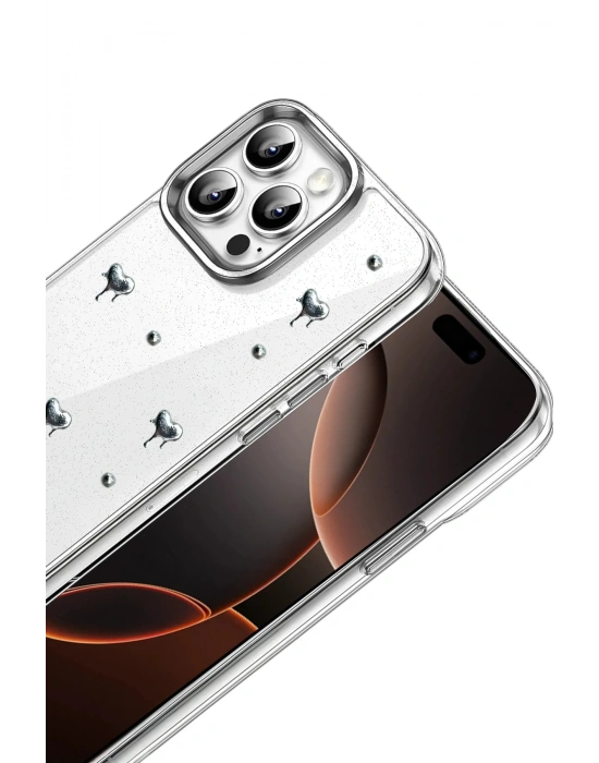 Newface Apple iPhone 15 Pro Fiyonk Desenli Kapak - Desen 1