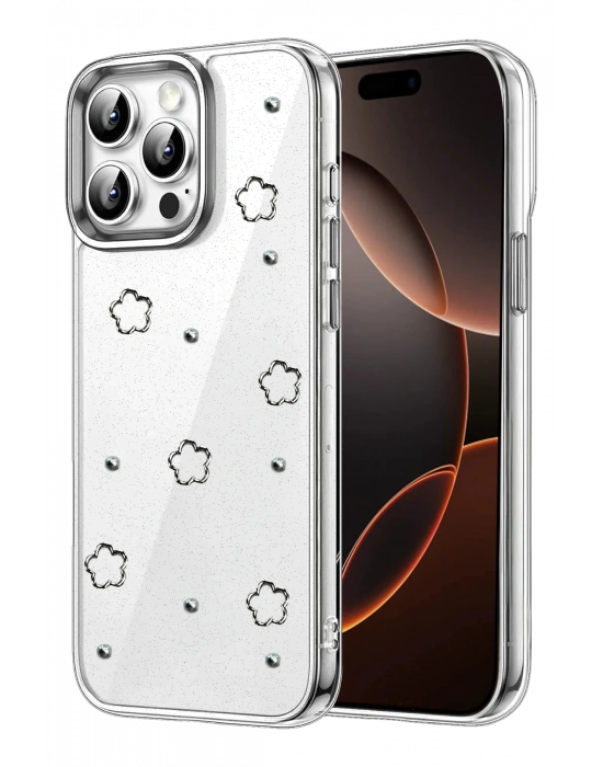 Newface Apple iPhone 15 Pro Fiyonk Desenli Kapak - Desen 2