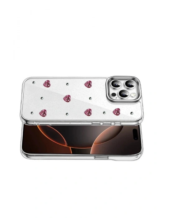 Newface Apple iPhone 15 Pro Fiyonk Desenli Kapak - Desen 3