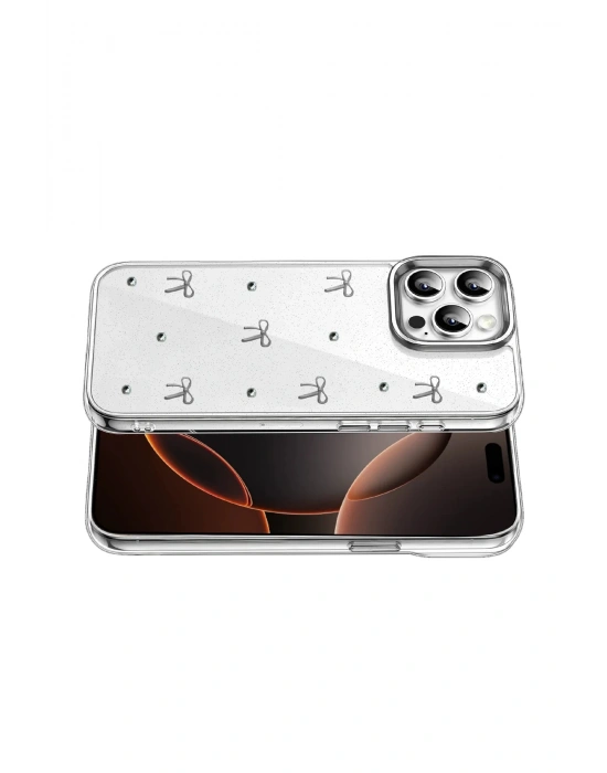 Newface Apple iPhone 15 Pro Fiyonk Desenli Kapak - Desen 5