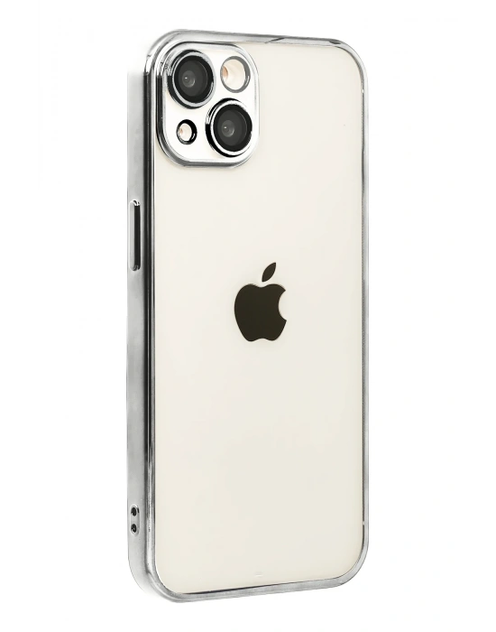 Newface Apple iPhone 15 Razer Lensli Silikon - Titan Gri