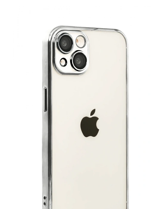 Newface Apple iPhone 15 Razer Lensli Silikon - Titan Gri