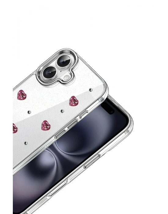 Newface Apple iPhone 16 Fiyonk Desenli Kapak - Desen 3