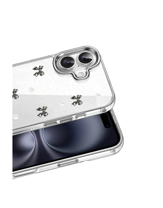 Newface Apple iPhone 16 Fiyonk Desenli Kapak - Desen 8