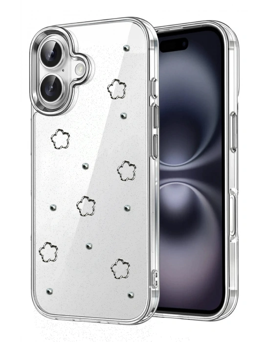 Newface Apple iPhone 16 Plus Fiyonk Desenli Kapak - Desen 2