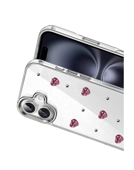 Newface Apple iPhone 16 Plus Fiyonk Desenli Kapak - Desen 3