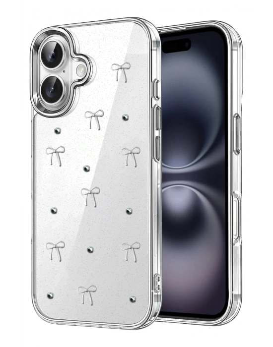 Newface Apple iPhone 16 Plus Fiyonk Desenli Kapak - Desen 5