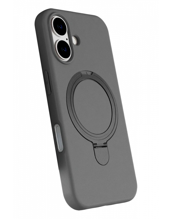 Newface Apple iPhone 16 Plus Regal Magsafe Standlı Kapak - Titan Gri