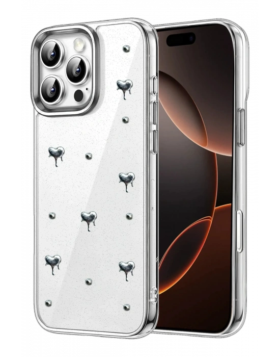 Newface Apple iPhone 16 Pro Fiyonk Desenli Kapak - Desen 1