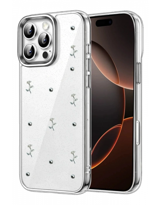 Newface Apple iPhone 16 Pro Fiyonk Desenli Kapak - Desen 4