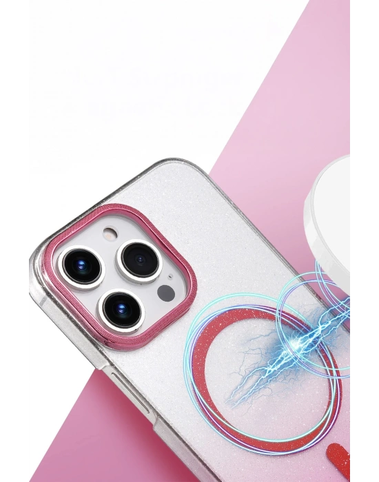 Newface Apple iPhone 16 Pro Glossy Magsafe Kapak - Siyah