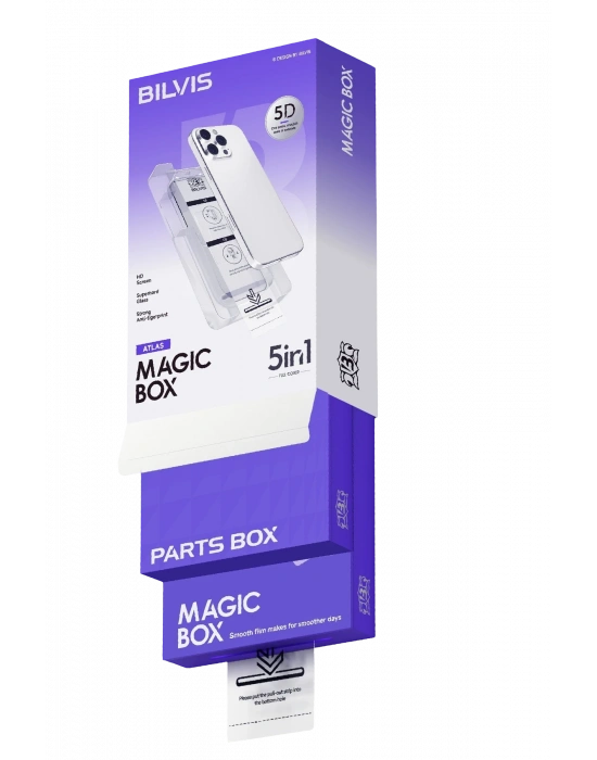 Newface Apple iPhone 16 Pro Max Bilvis 5in1 3D Magic Cam Ekran Koruyucu - Siyah