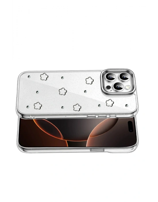 Newface Apple iPhone 16 Pro Max Fiyonk Desenli Kapak - Desen 2