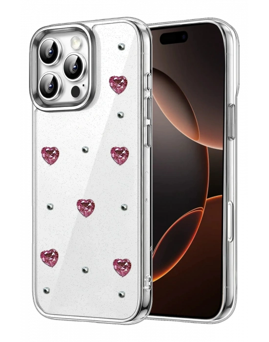 Newface Apple iPhone 16 Pro Max Fiyonk Desenli Kapak - Desen 3