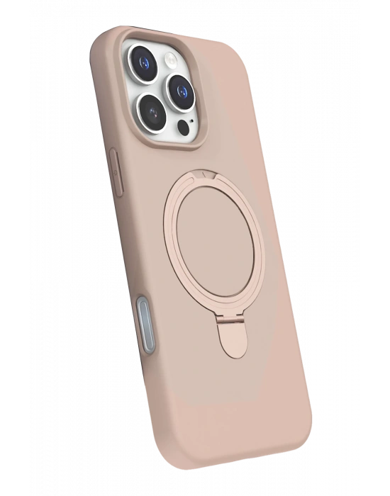 Newface Apple iPhone 16 Pro Max Regal Magsafe Standlı Kapak - Çöl Titanyum