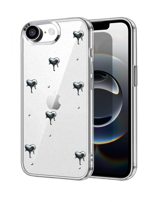 Newface Apple iPhone 16E Fiyonk Desenli Kapak - Desen 3