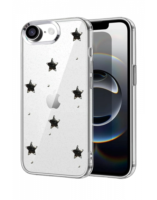 Newface Apple iPhone 16E Fiyonk Desenli Kapak - Desen 4