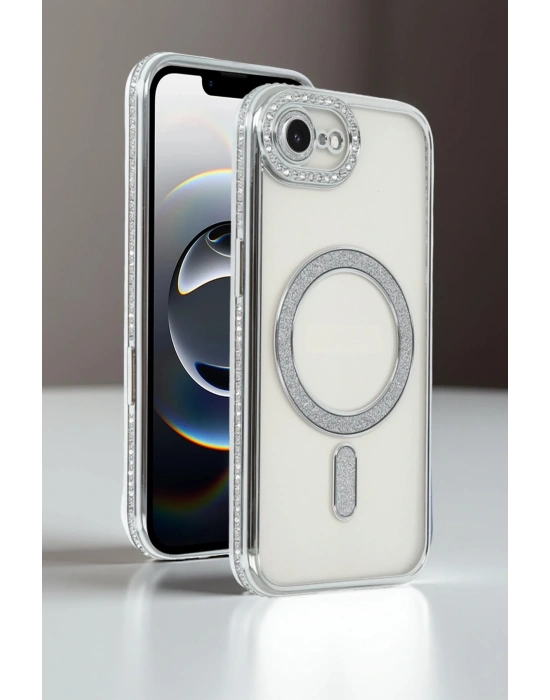 Newface Apple iPhone 16E Joke Simli Magneticsafe Kılıf - Mavi