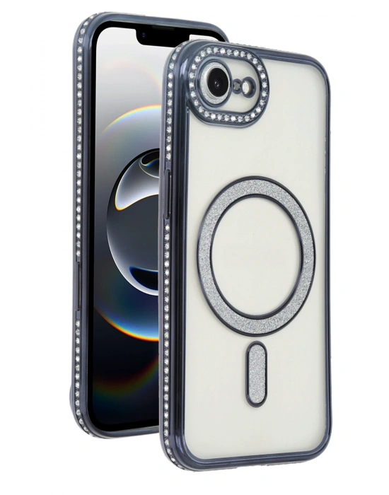 Newface Apple iPhone 16E Joke Simli Magneticsafe Kılıf - Siyah